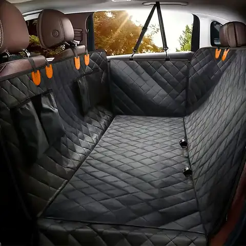 Dog Car Seat Cover for Pets 100% Waterproof Seat Cover Hammock Scratch Proof Nonslip Durable Soft Back Seat Cover for Cars Truck 10 best sales pet car seat cover - №1
