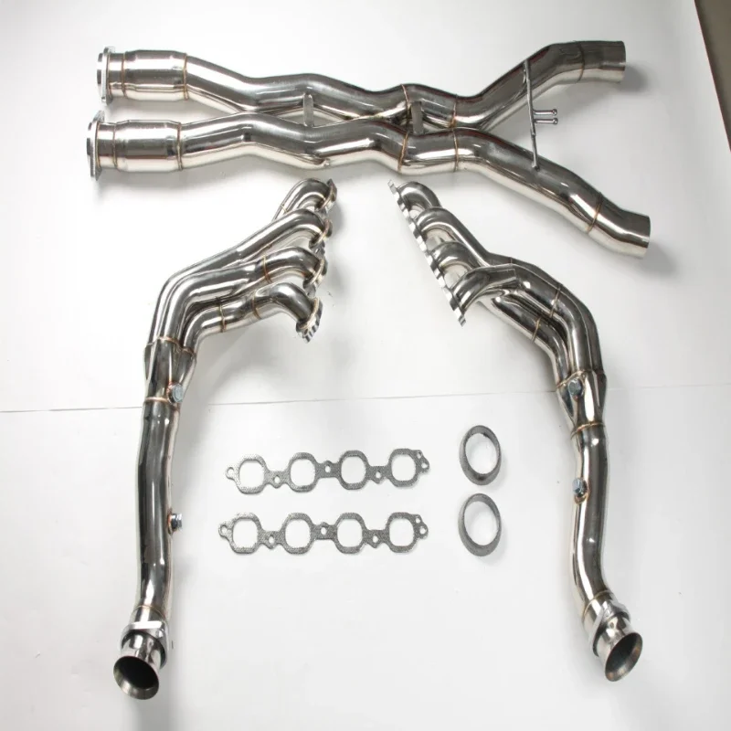 Suitable for Chevrolet, Corvette C7 6.2L stainless steel exhaust head section