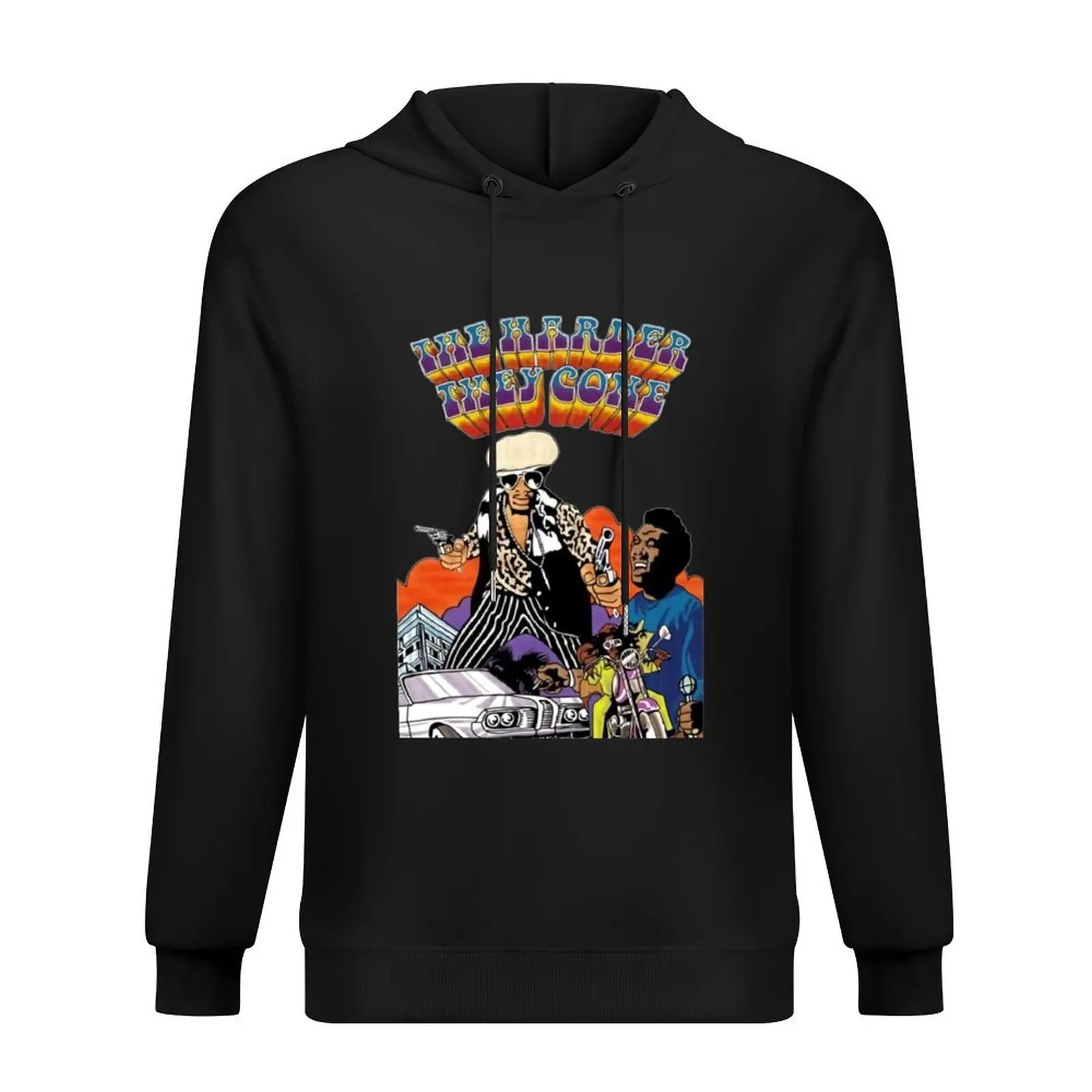 Sgdikl Jimmy Cliff The Harder They Come أنيق، كاجوال، مريح من القطن بغطاء للرأس بلوزة خريفية للرجال بقلنسوة