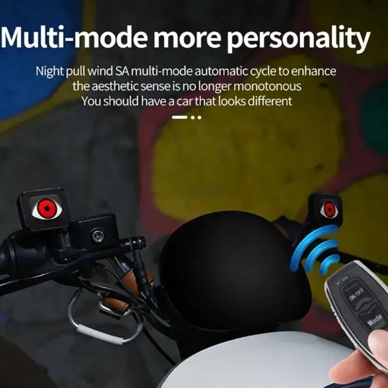 IP67 كتيمة LED الزجاج الإشعاعات طريقة متعددة وامض عدسة ABS للسيارات والدراجات النارية #3