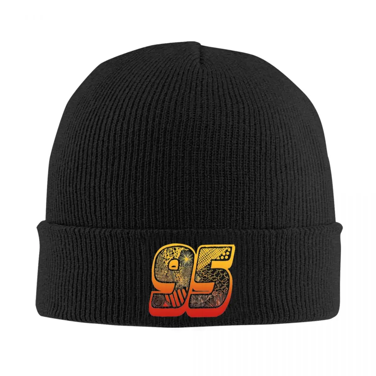 Cars Lightning Mcqueen 95 Zentangle Knitted Hat Autumn Winter Skullies Beanies Warm Cartoon Caps Female Male Acrylic Skullcap