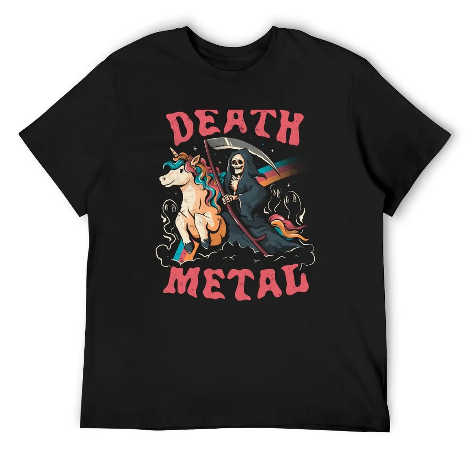 

Death Metal - Cute Evil Skull Unicorn Gift T-Shirt hippie clothes cotton t shirt men