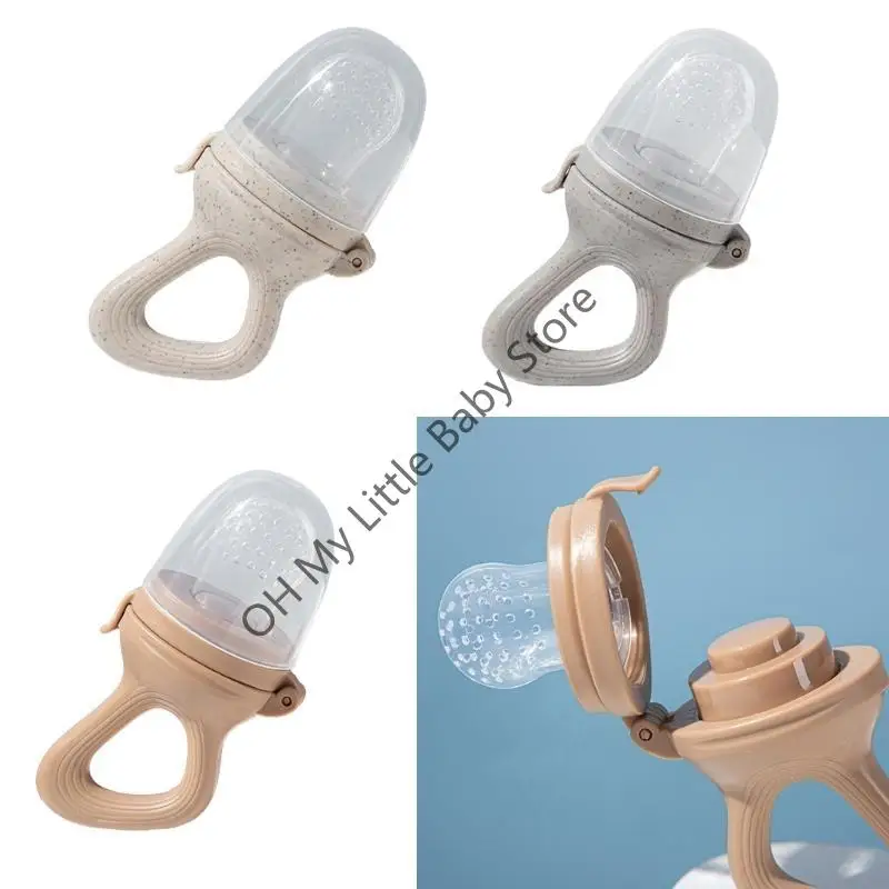 M76C المحمولة طعام الأطفال الفاكهة المغذية مصاصة الرضع التسنين لعبة خالية من BPA دائم