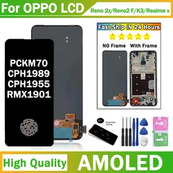 OLED LCD For OPPO Reno2 Z / Reno2 F / K3 / Realme X LCD With Touch Screen Digitizer Assembly Reno 2F / Reno 2Z Replacement Parts