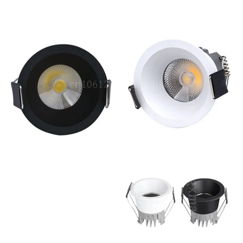 10PCSDimmable mini LED downlight 5W7W9W12W anti-glare ceiling light Spot light COB recessed bulb in bedroom kitchen wine cabinet