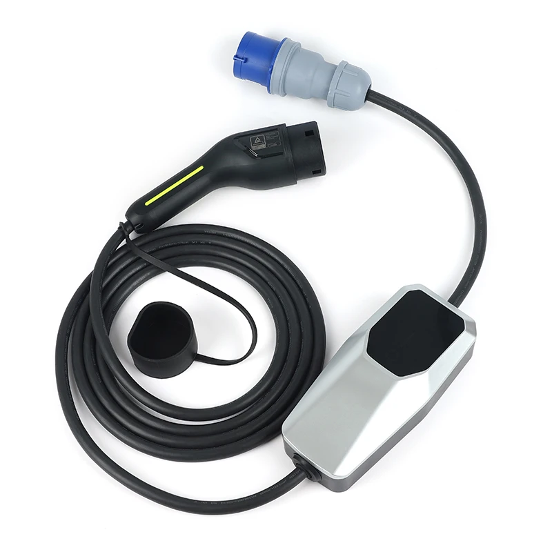 Type 2 Type 1 Ev Oplader 3.5kw 7kw 11kw 22kw 16a/32a Evse Opladen Kabel Mode 2 Voor Elektrische Auto Voertuig