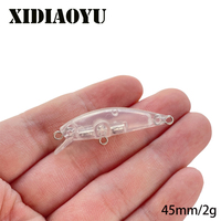 XIDIAOYU 10pcs New Minnow lure 45mm 2g blank bait Minnow bait without color DIY