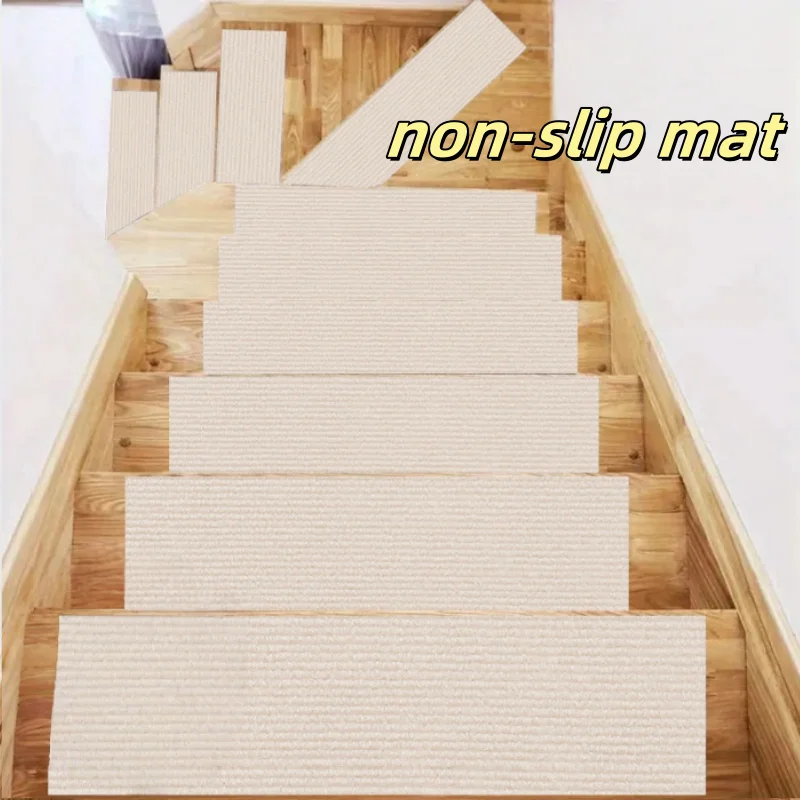 

1 шт., 80 см/31,49 дюйма, коврики для лестницы, самоклеящиеся нескользящие водопоглощающие коврики для лестницы, ступенчатые коврики, безопасные бесшумные напольные коврики, коврик
