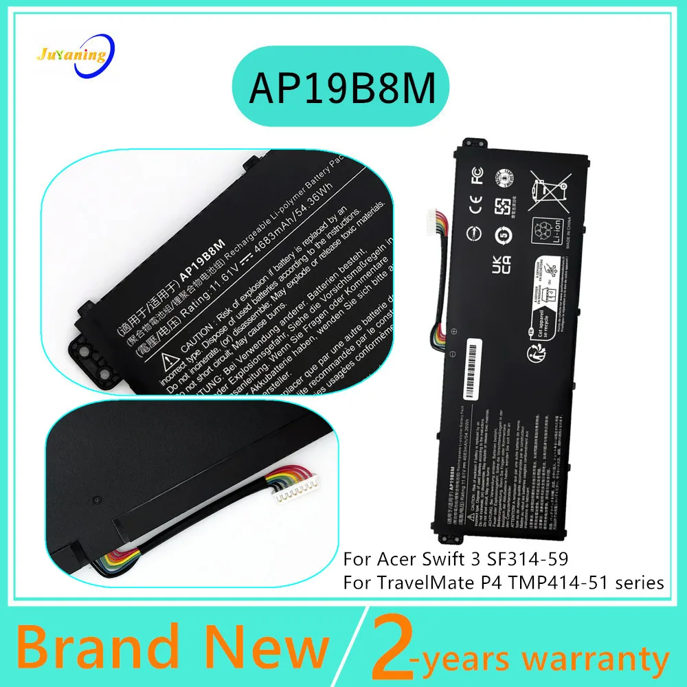 11.61V 54.36WH Laptop Battery For Acer Swift 3 SF314-59 Series AP19B8M