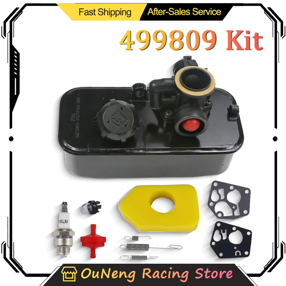 

795477 Для Briggs & Stratton 499809 494406 498809A 795469 794147 699660 Косилка Трактор Карбюратор Газовый топливный бак в сборе Комплект масляного бака