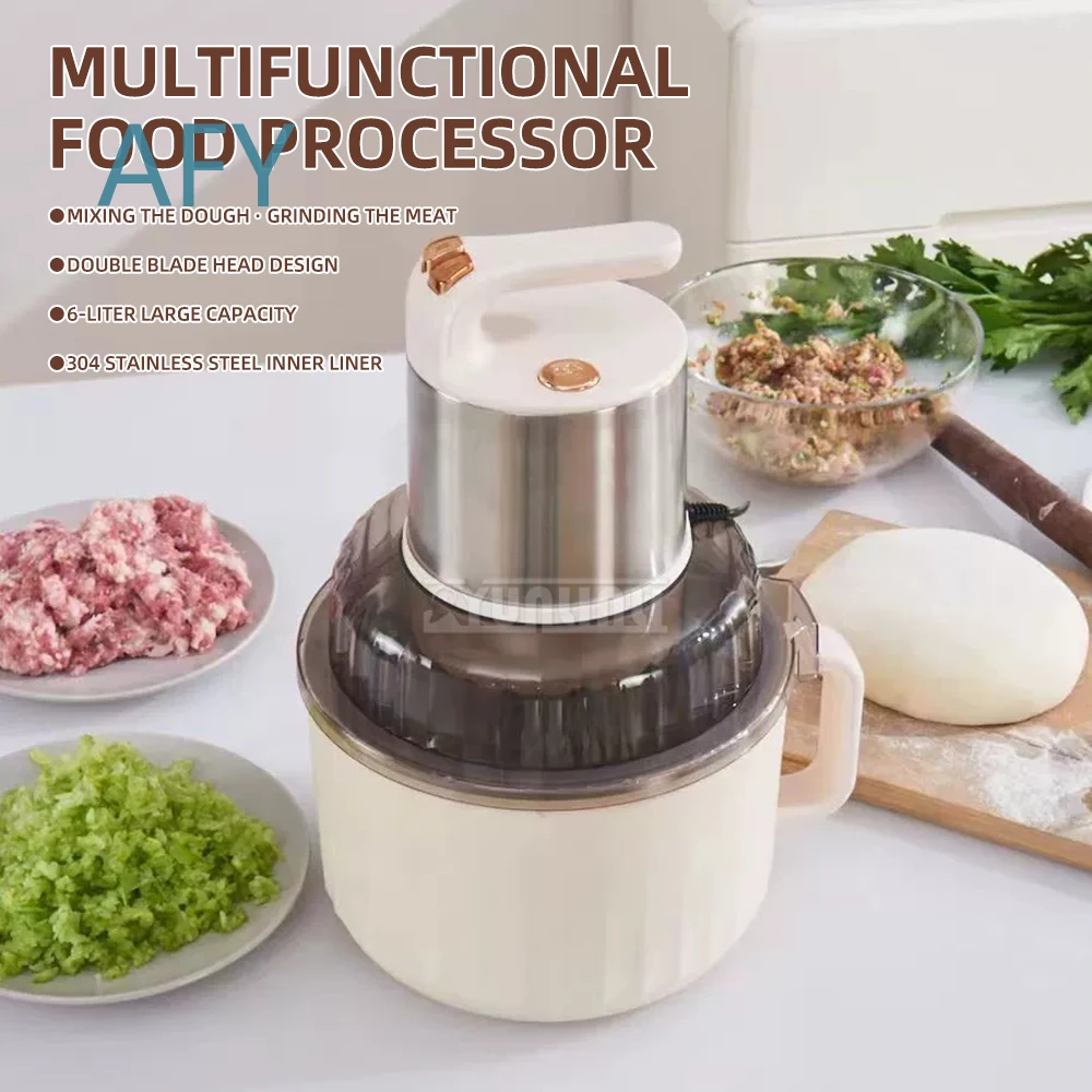 Electric Meat Grinder for Home Use 5L Capacity Food Processor for Ground Meat Vegetable Slicing Mincing Kitchen Appliance for
