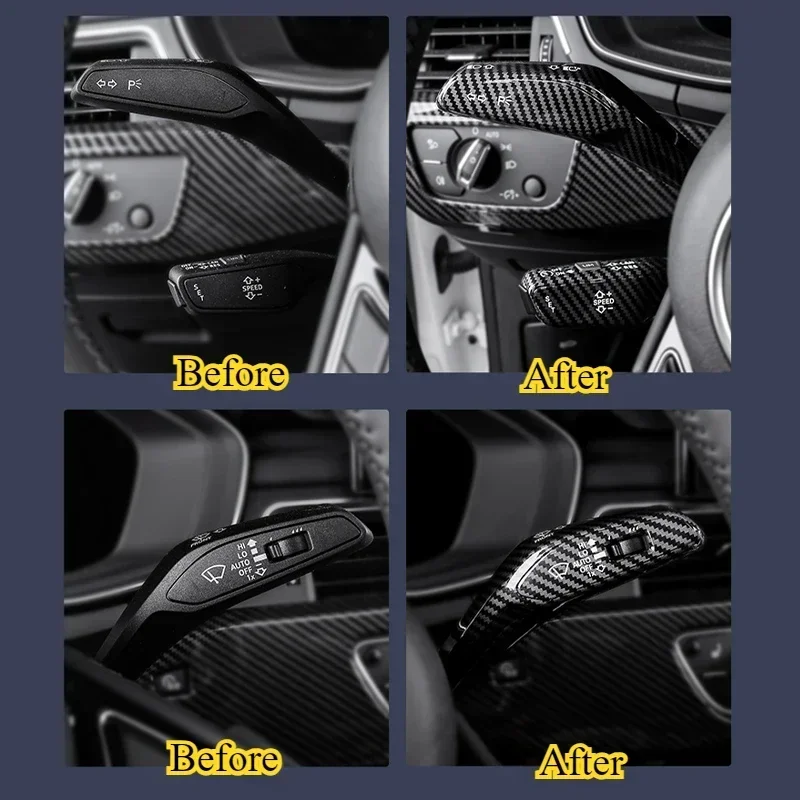 For Audi A3/A4L/A5/A6L/Q3/Q5L/A8 Car Wiper Rod Steering Rod Protective Case Scratch-proof Interior Decoration Patch  Accessories