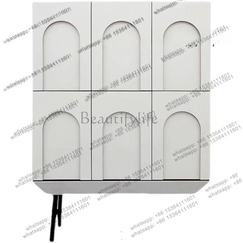 

Nordic creative paint tea cabinet model room porch cabinet living room locker customization