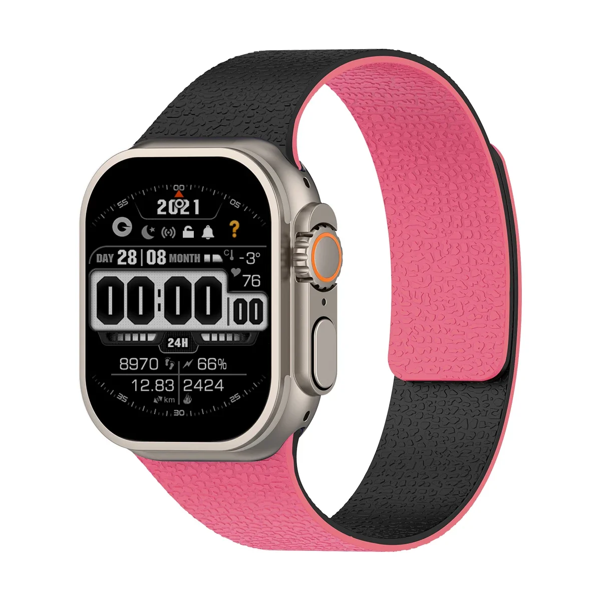 Magnetic Sport Strap For Apple Watch Ultra 3/2 49mm 38 40 41 44 45 46mm PatchWork Color Silicone Band For Iwatch S11 10 9 8 7 SE