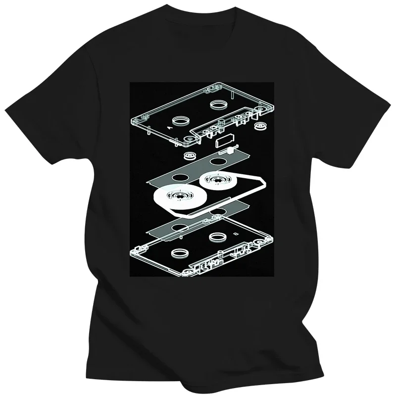 Tape Player Cd Birthday Gifts Summer Style T-shirt Funny Explosion Audio Cassette T Shirts Graphic Streetwear Retro Dj Mc Music