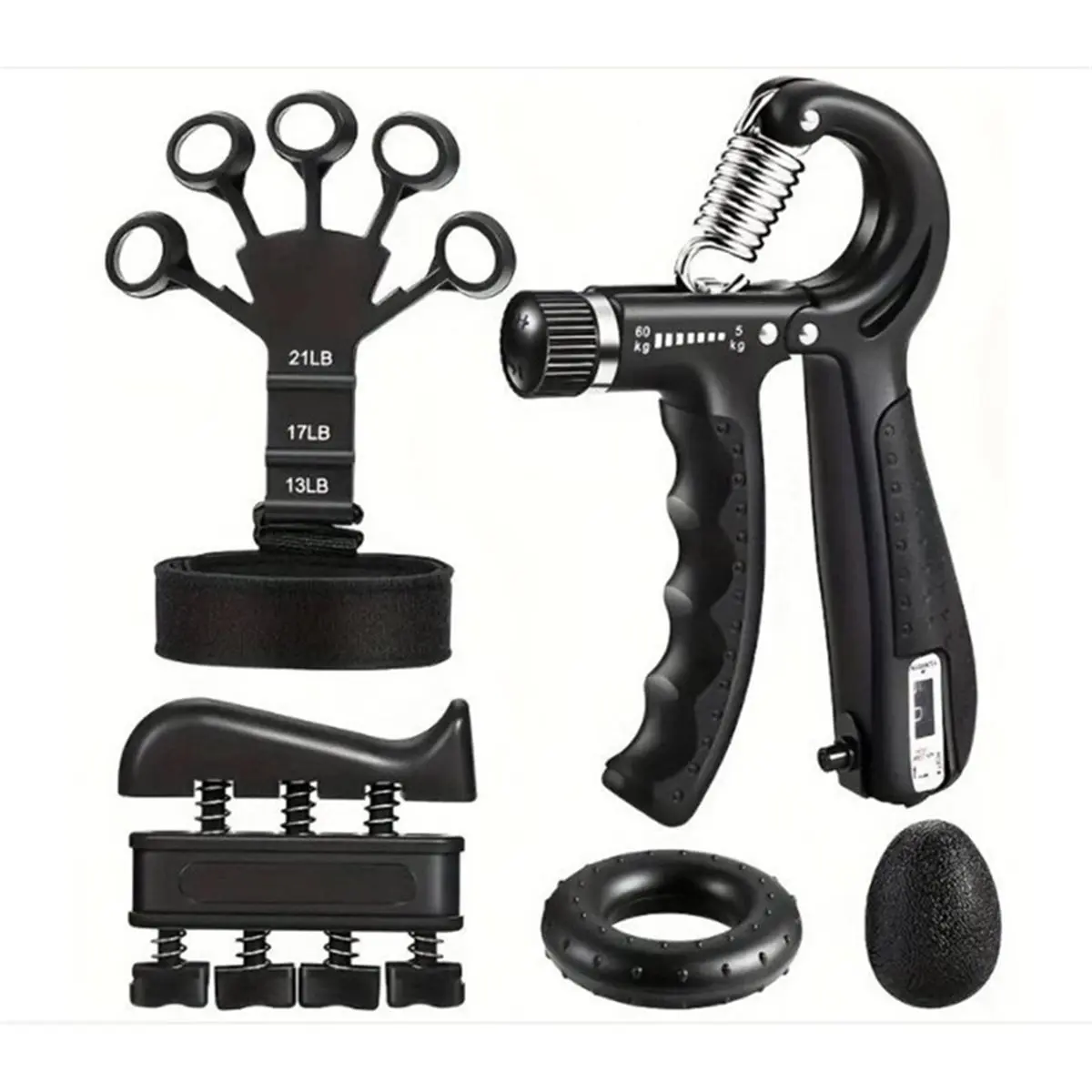 [NEW] Adjustable Heavy Hand Gripper, Hand Strengthener Grip Exerciser for Wrist Training, Finger Gripper, Forearm Workout,1Set