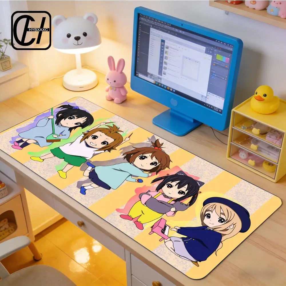 Anime Girl K-KON Mouse Pad E-Sports Gaming Mouse Pad Oversize Personalized Desk Pad Keyboard Mouse Pad Carpet HYBXAXC