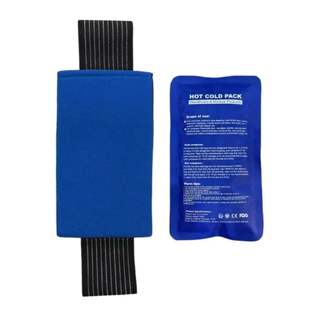 Reusable Ice Gel Pack Portable Adjustable Strap Gel Ice Wrap Elastic Wrap Hot And Cold Therapy Cold Compress Pack