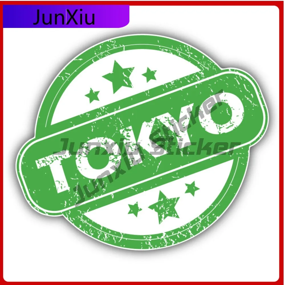 

Tokyo Creative Sticker Travel Stamp Car Decal Bumper Stickers Anime Style Wall Use For Car Window Car Accessories Sun Protect