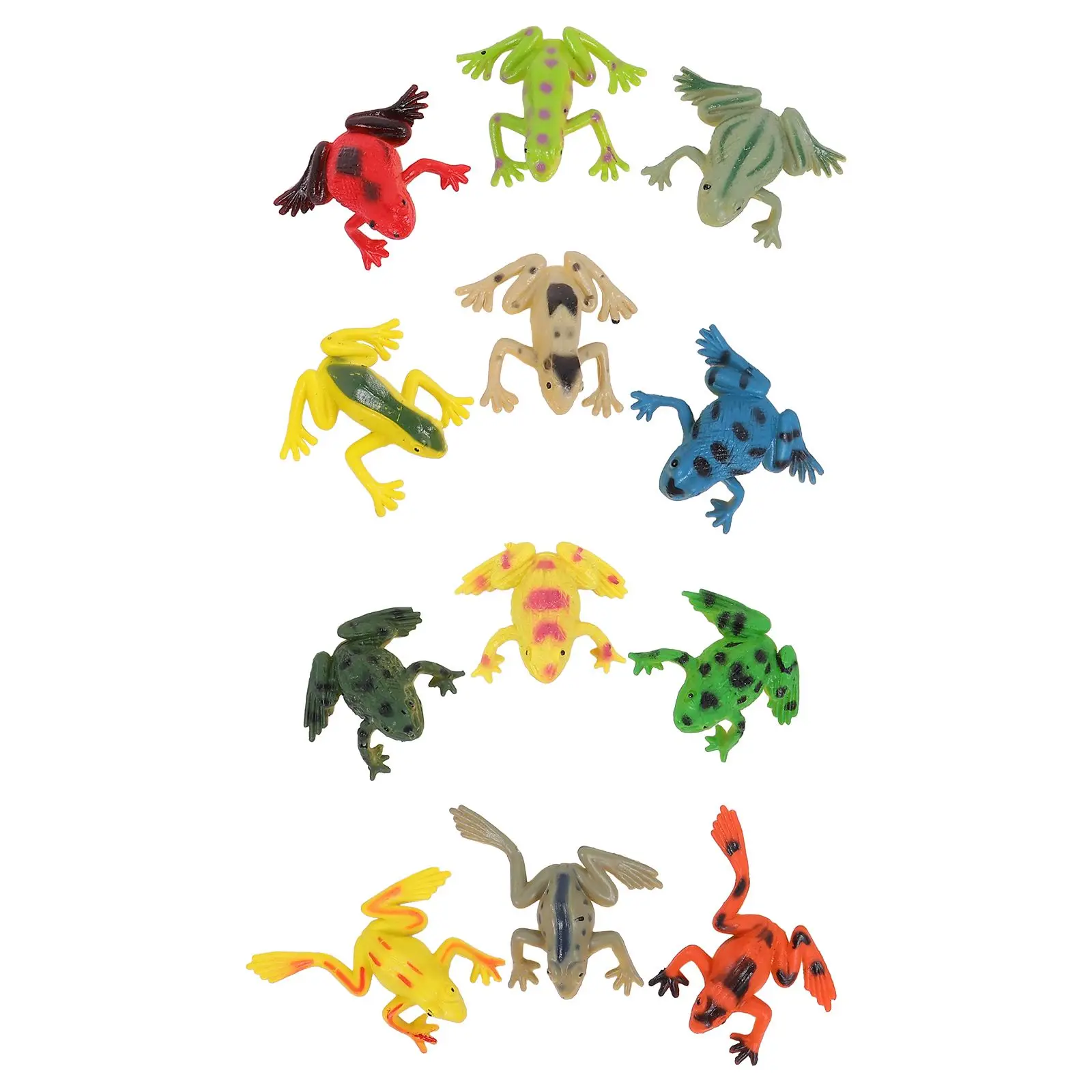 

12 Pcs Frog Ornaments PVC Mini Animal Garden Decoration Durable Realistic Shape Non Toxic Long Lasting Statues