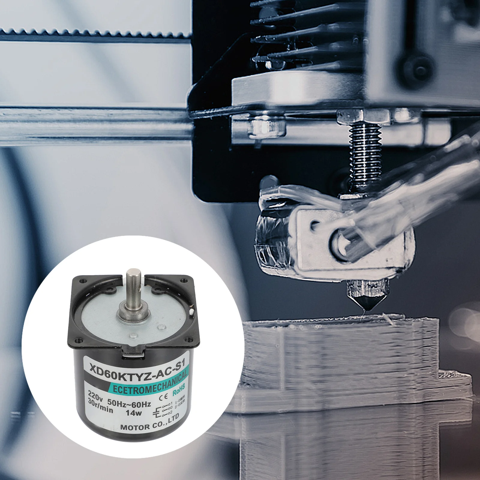 

Low-Speed Electric Synchronous Micro Motor For Automatic Doors Windows Turning Lights Gear Reduction Small Ac Motor