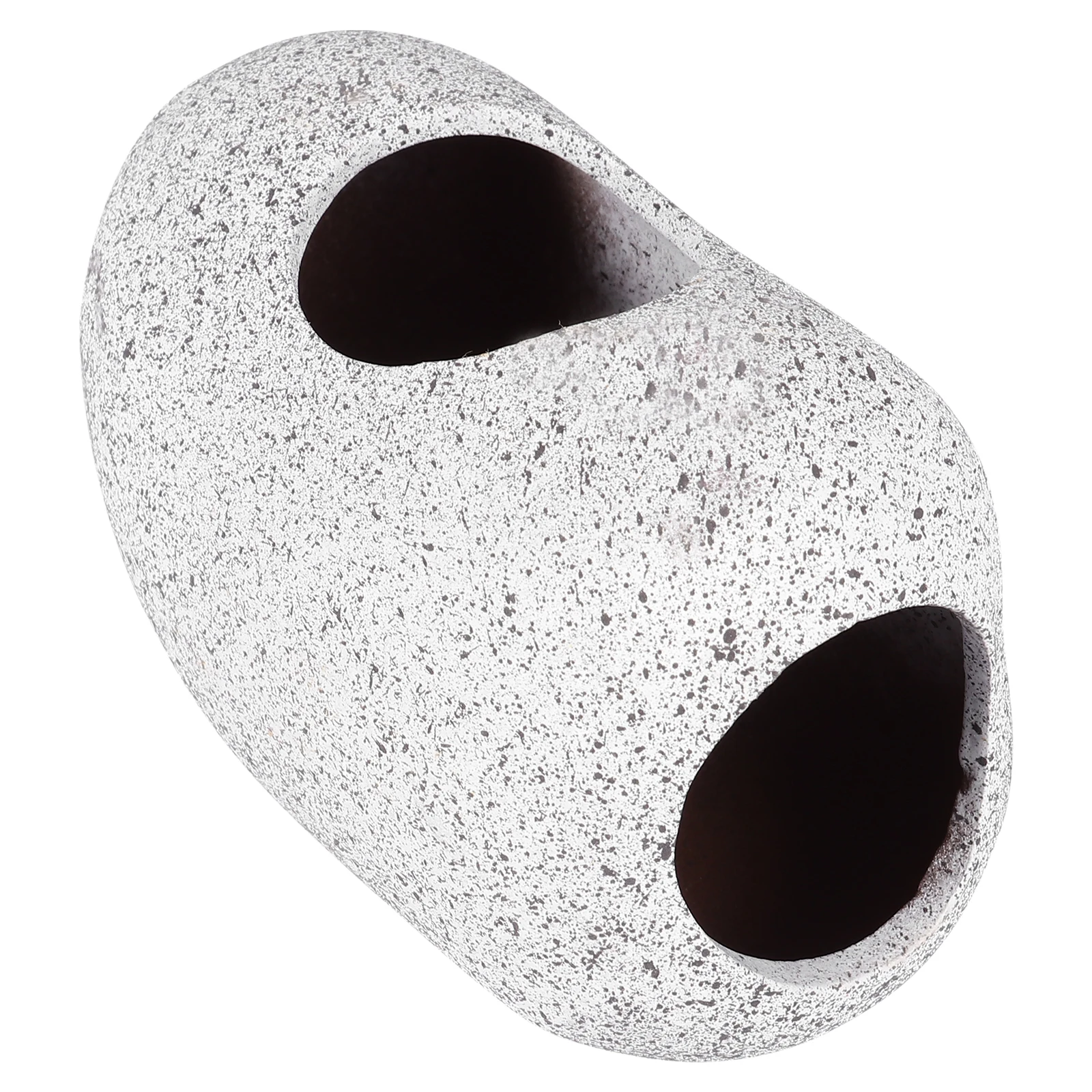 

Clay Pot Tank Decor White Ceramic Shelter House Shrimp Hiding Cave Eluding Ornament Fish Tank Adornment Aquarium Landscape