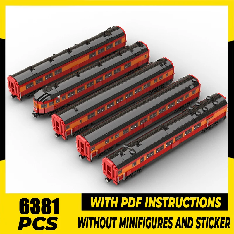 

Строительные блоки Moc 1:48, Южный Тихоокеанский «Дневной свет», набор из пяти автомобилей, технологические кирпичи, сборка своими руками, праздничные строительные игрушки, подарки