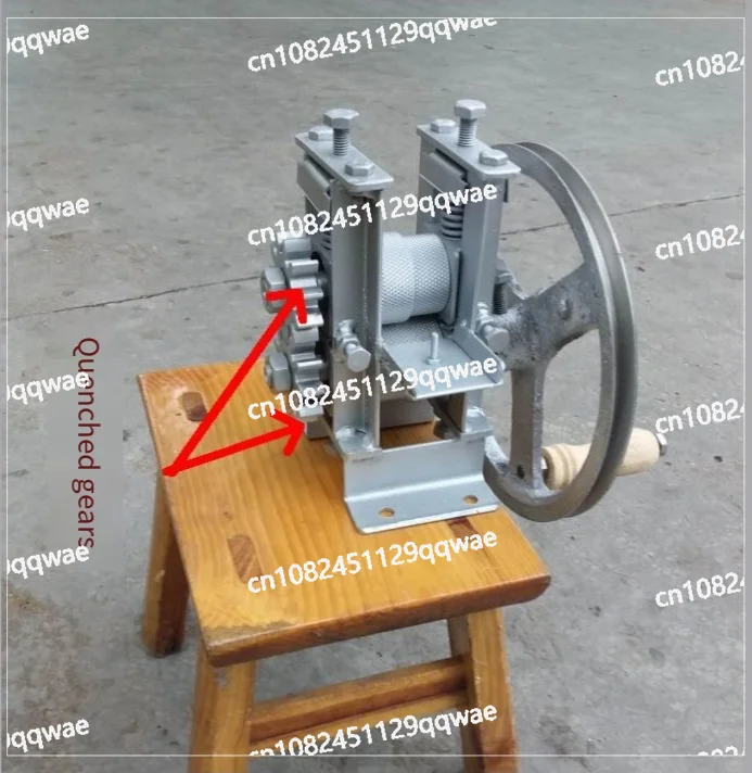 Manual bamboo strip making machine hand-cranking strip machine  chip separator strip opener  rope processing