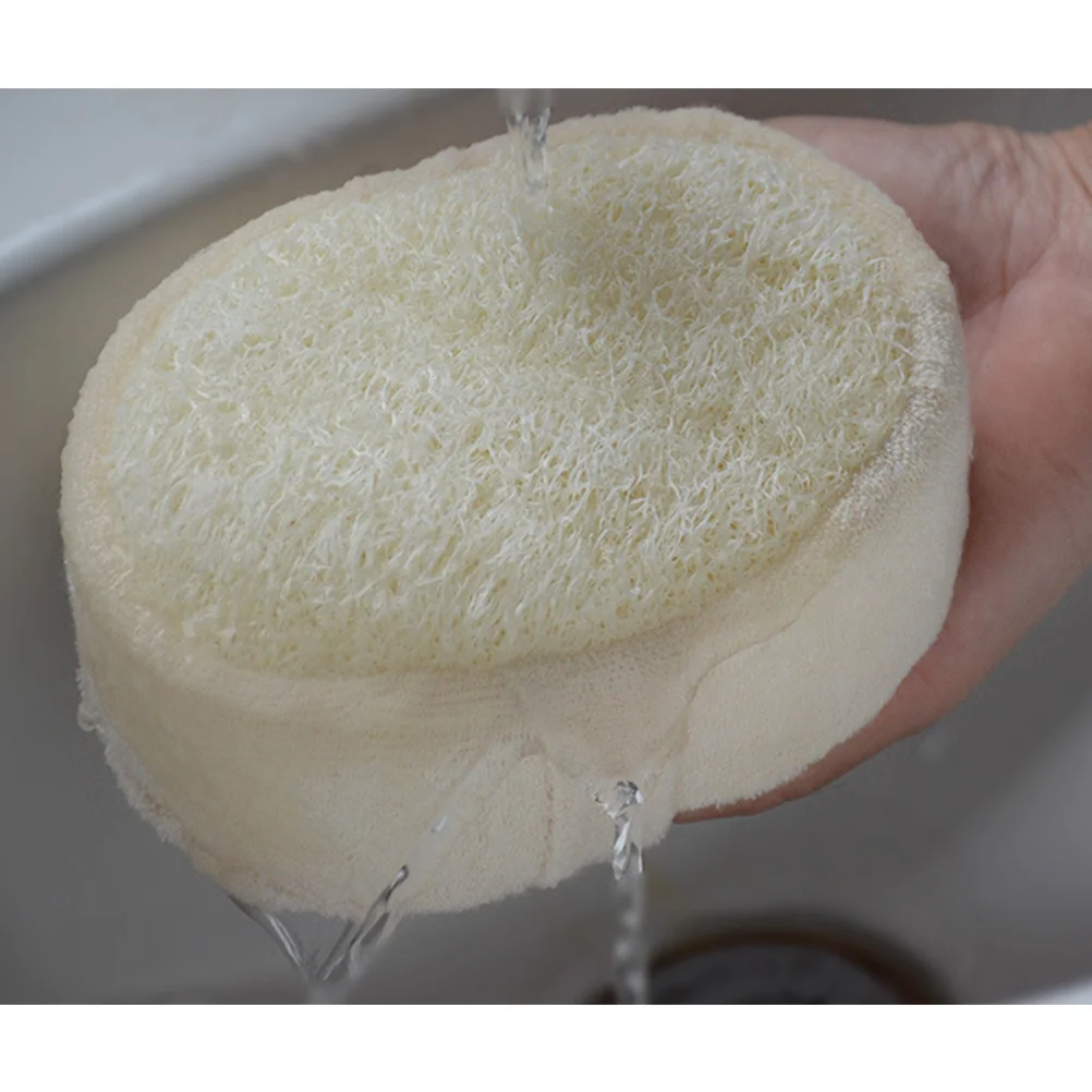 

1 set 1 Set Back Rub Strip Long Bathing Towel Body Exfoliating Natural Loofah Bath Kit For Deep Cleaning Beige Home Bath Tool