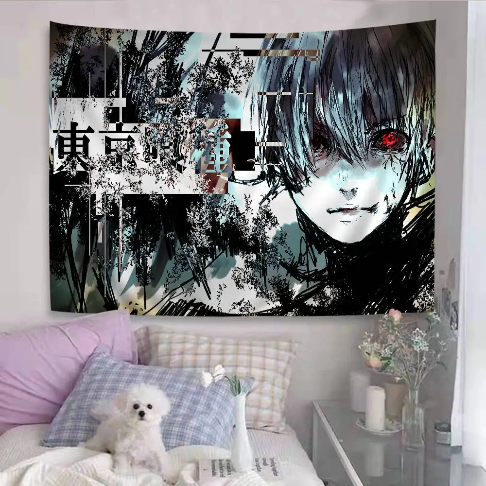 Tokyo Ghoul Anime Cartoon Tapestry Home Decoration Hippie Bohemian Decoration Divination Home Decor