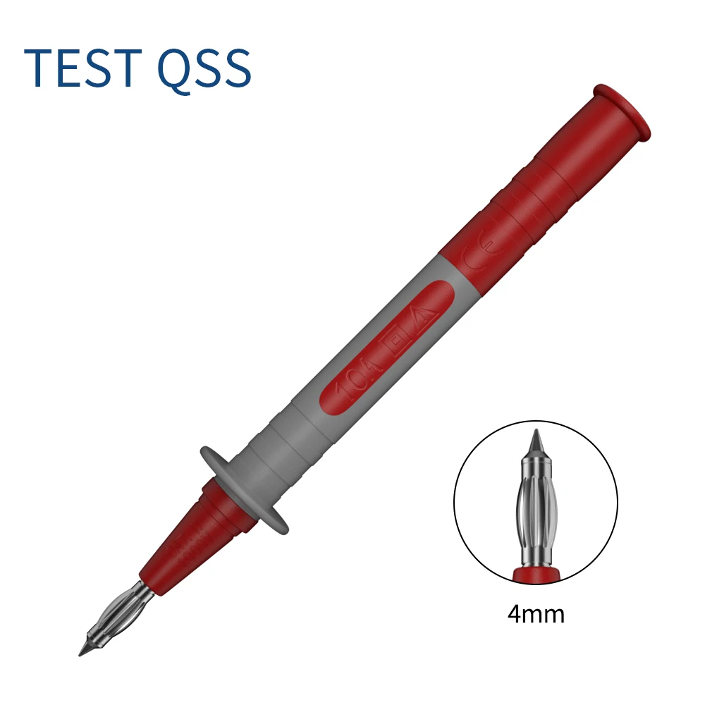 QSS 2Pcs Multimeter Test Needle Probe Soft Silicone Electrician Universal Multi-purpose Test pin Q.30044