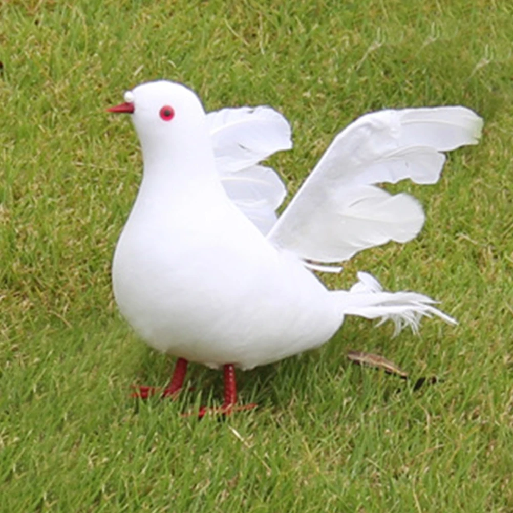 

2pcs Artificial Foam Bird Ornaments Wedding Decor Garden Statue Landscape Sculpture Christmas Tree Decoration