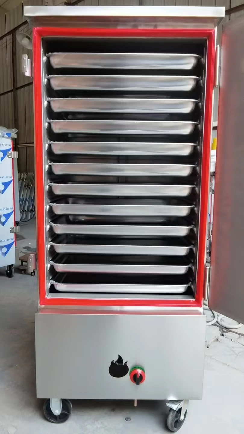 

12 trays of commercial gas rice cooker, liquefied high-efficiency industrial steamer, suitable for restaurants and canteens