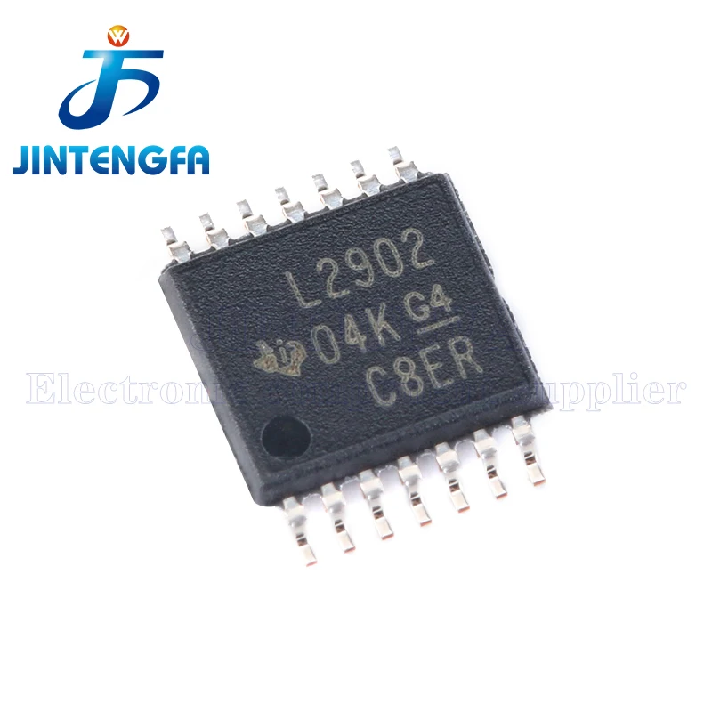 20PCS/Lot LM2902PWR TSSOP-14 LM2902 LM2902PT LM2902PWRG4 TSSOP14 1.2MHz 26V 2mV 20nA SMD Quadruple Operational Amplifiers IC