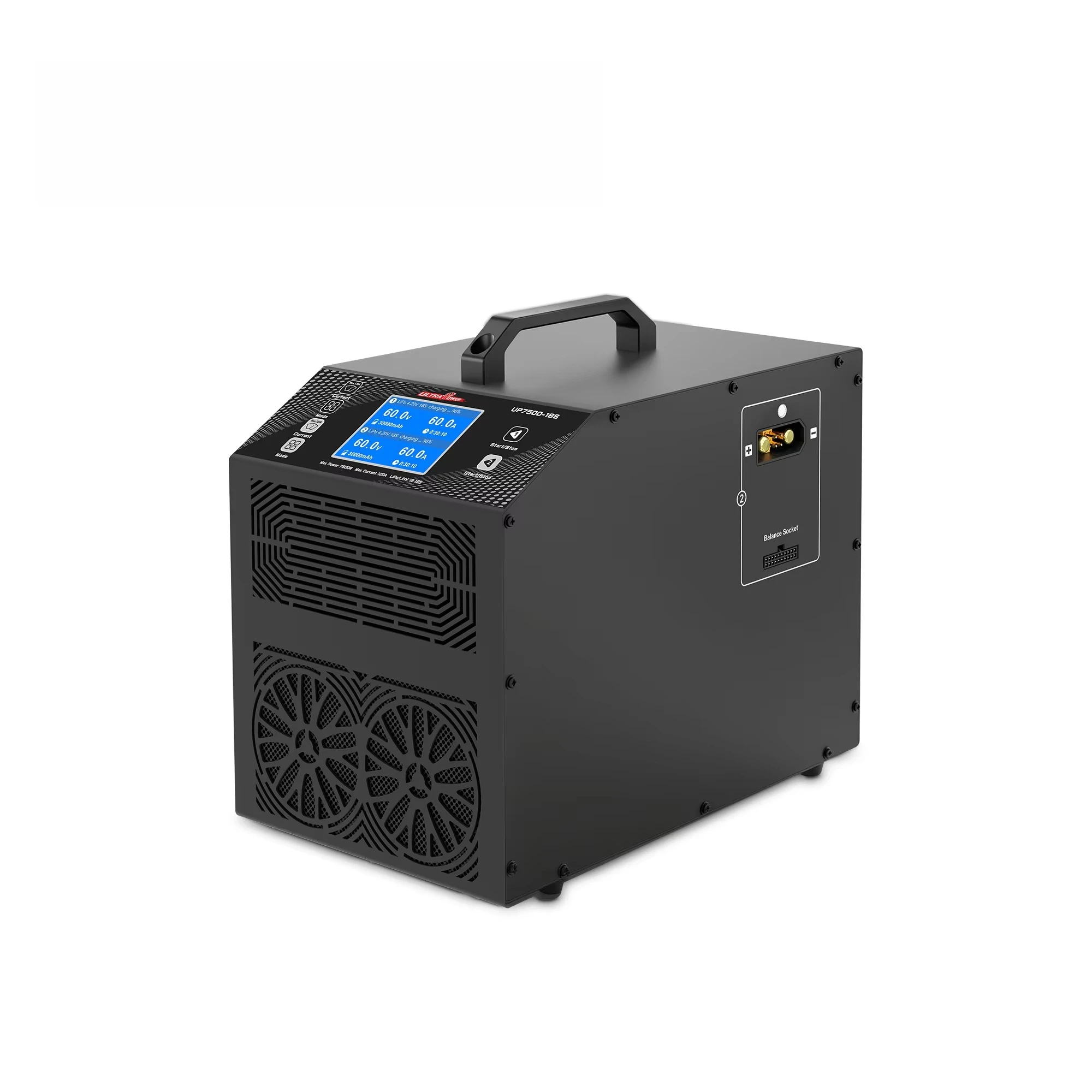 Ultra Power UP7500-18S 7500w Supporting 2 Pcs of 12-18S Lipo LiHV Intelligent Battery Charging