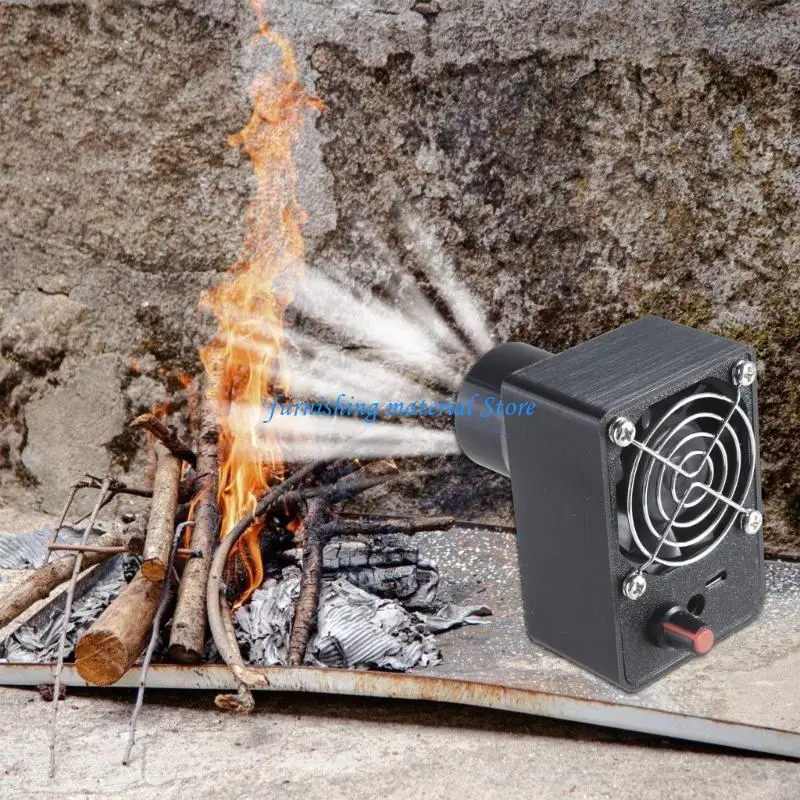 

Y5GD Charcoal Starter BBQ Fan with Variable Speed for Outdoor Grilling Bellows