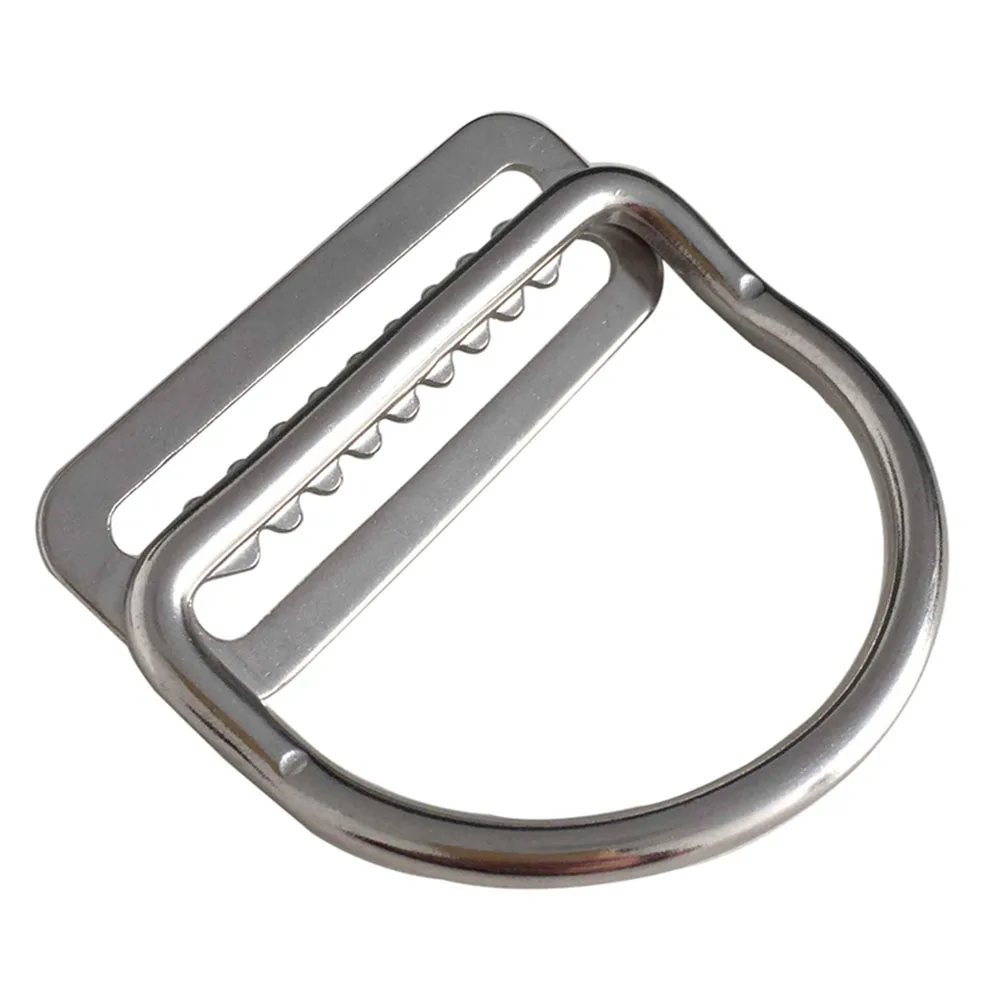 1pc Brand New Diving D-ring For BCD Accessories Functional Scuba Diving Webbing Keeper Clip 316 Stainless Steel