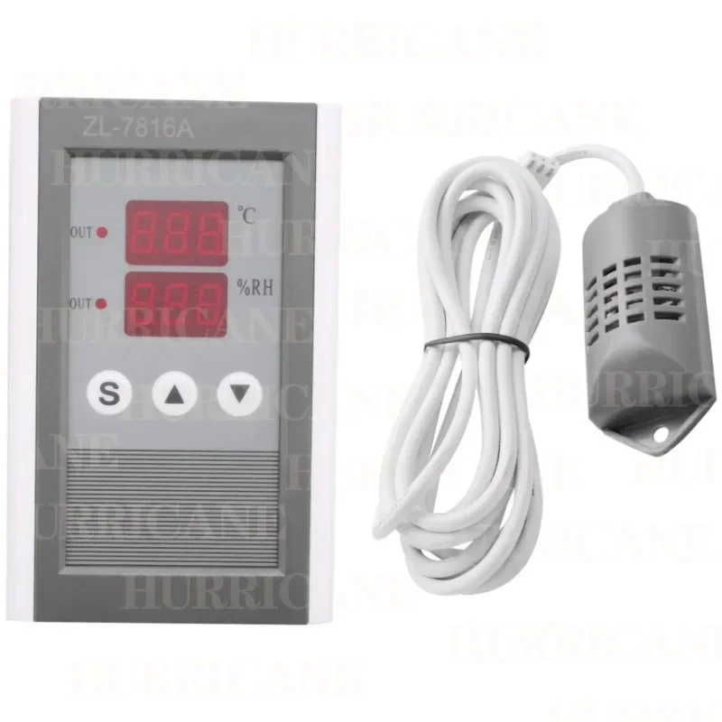 VoltStermostato E Higrostato Zl-7816A,12V,Controlador De Temperatura Y Humedad,