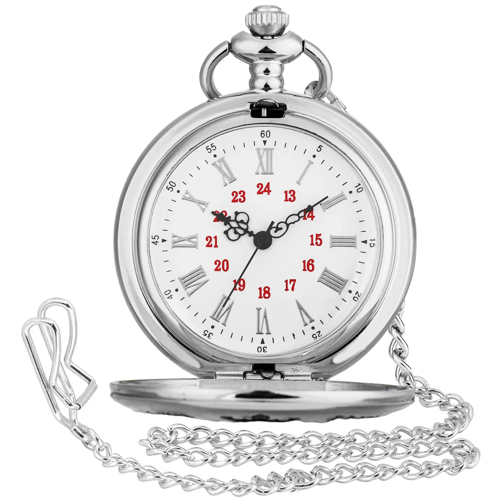 relogio-de-bolso-vintage-quartz-full-hunter-com-caixa-lisa-para-homens-e-mulheres-mostrador-com-numeros-romanos-e-corrente-de-pingente-fob