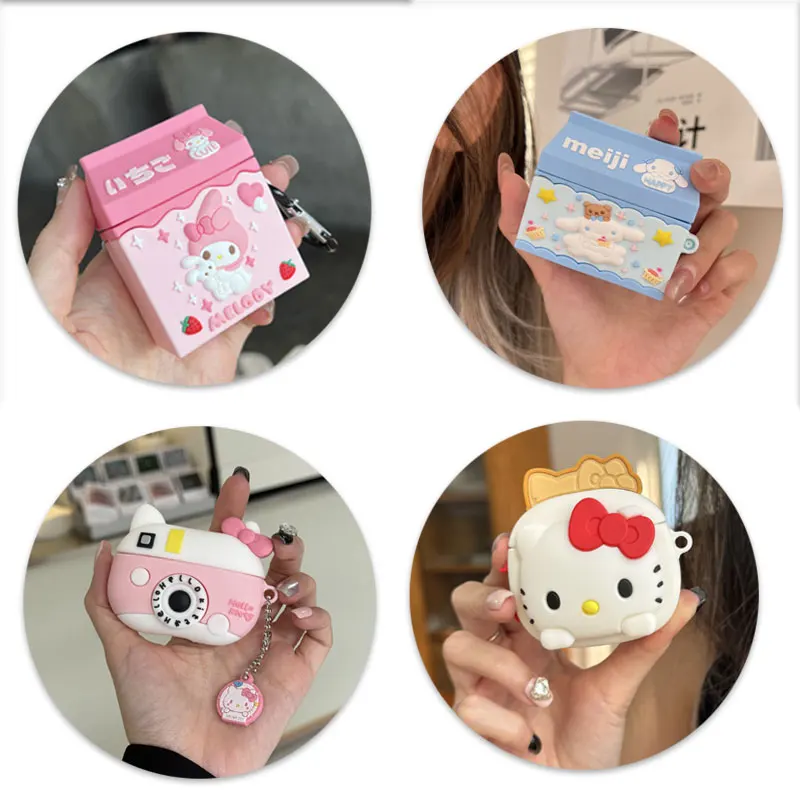 

Cartoon Headphone Case Suitable For Airpods 123 Pro 2 Kawaii's Anime Headphone Case Suitable For Apple Airpods Accessories