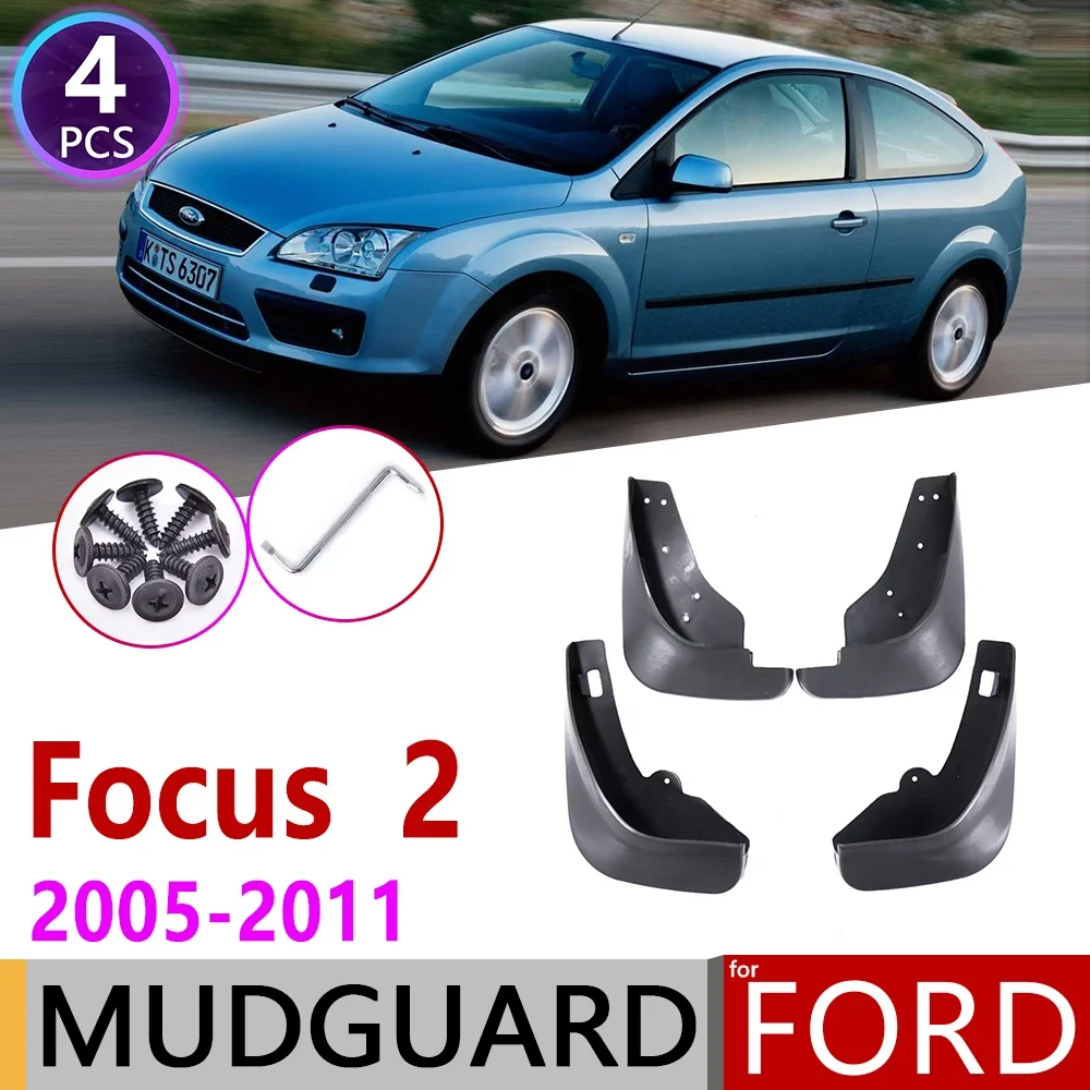 

Брызговик для хэтчбека Ford Focus 2 MK2 MK2.5 2005 ~ 2011, брызговик для Ford Focus 2, брызговики, аксессуары для 2006 2007 2008 2009