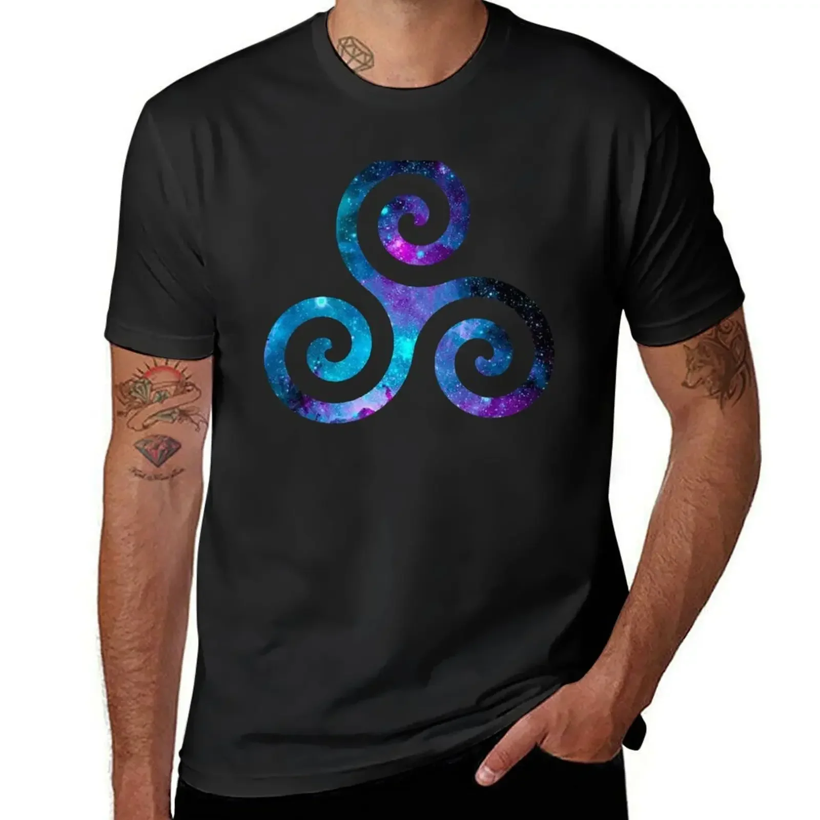 Galaxy Teen Wolf Triskelion T-Shirt sublime anime Men's cotton t-shirt