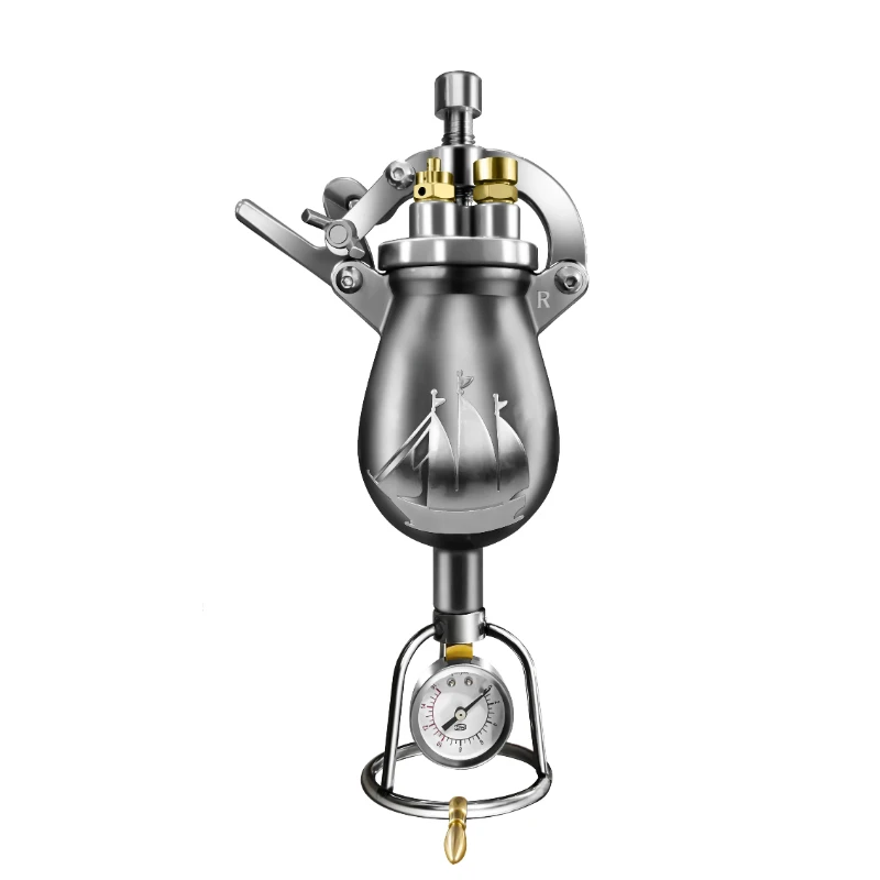 

Vintage popcorn machine household small mini machine grain amplifier 304 stainless steel hand crank