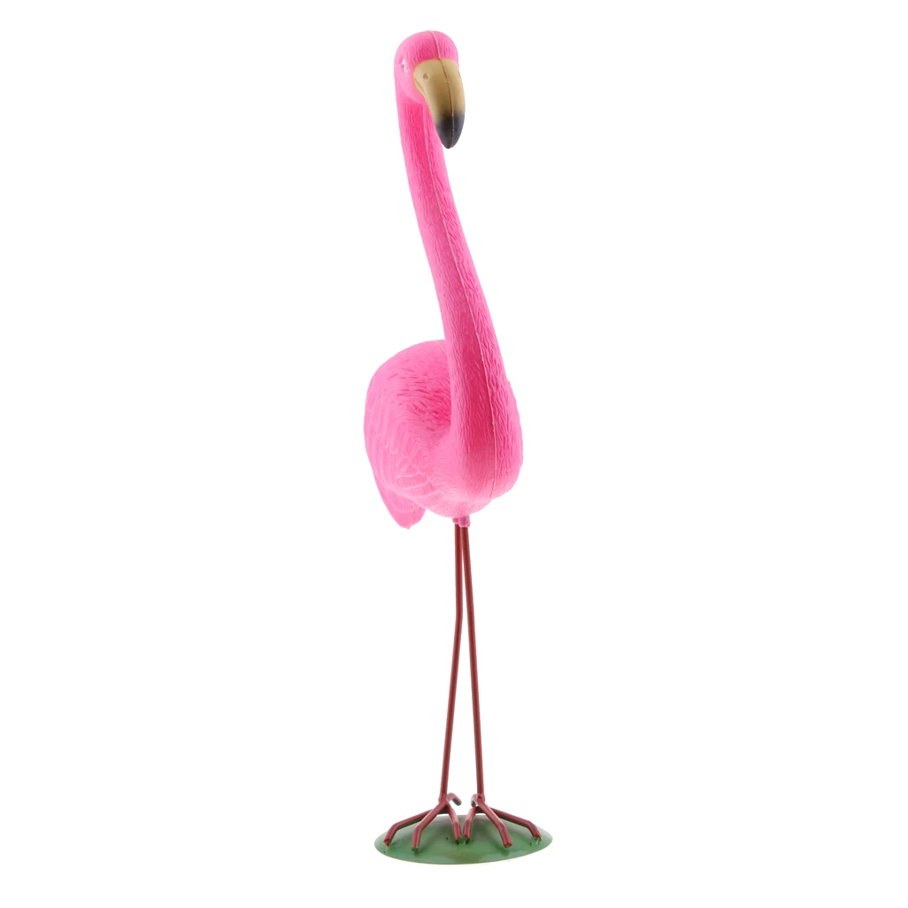 1pc Pink Lawn Pond Flamingo Plastic Home Garden Party Ornaments Decoration