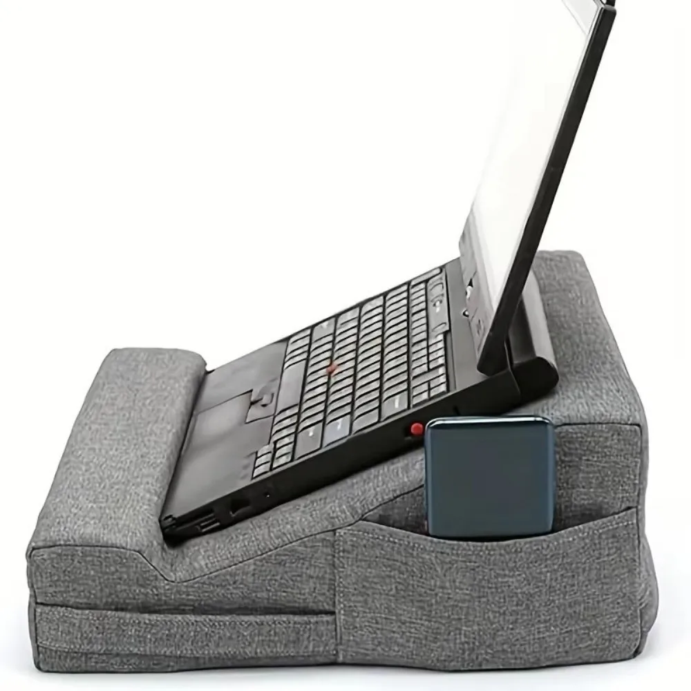 Portable Double-Handed Computer Stand Soft Hand Rest Style Flat Support Tablet Stand with Pillow Core Reading Cushion Bed Pillow