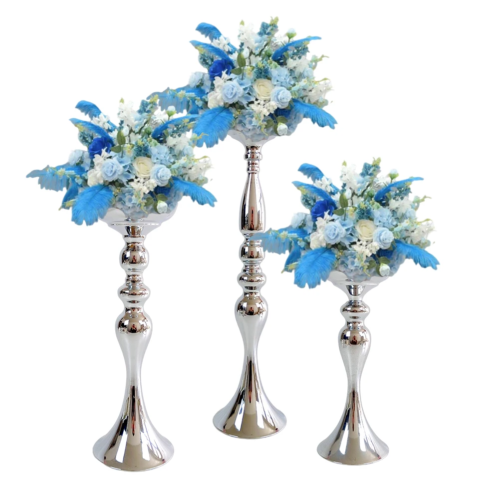 1 Pcs Metal Flower Arrangements Stand Wedding Centerpiece Tall Table Decor Vase for Reception Centerpieces Event Hotel Home