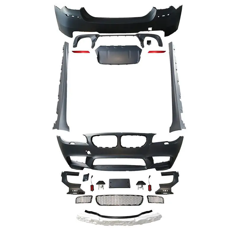 2011-2017 F10 F18 5 Series M5 Style Body Kit, Front Rear Bumper Side Skirt Grille Direct Fit Parts