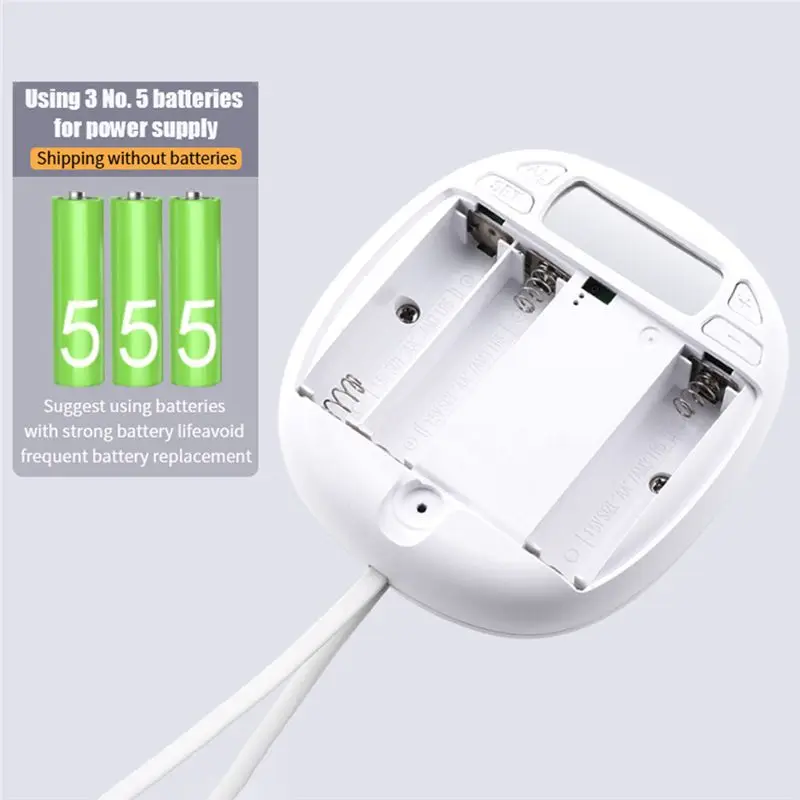 AA80 Mute Vibrating Alarm Clock Shaker Impact for Hearing Impaired Snooze Student Cartoon Clocks Light Reminder No Distrub