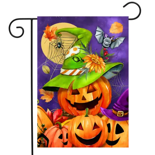 Briarwood Lane Halloween Happy Jack-O-Lanterns Garden Flag 12x18