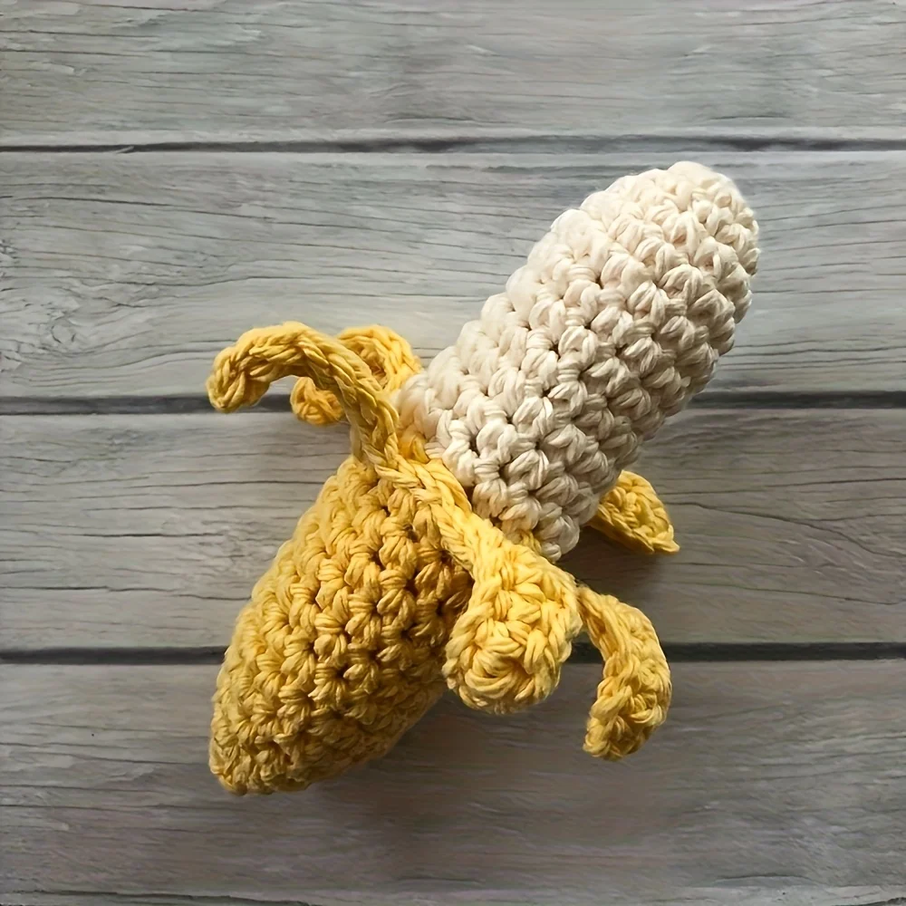 Baby Photography Props Handmade Monkey Banana Costume Newborn Photo Shoot Outfit Cute Animal Set view 6